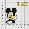 Mickey holding the face (height 5.3*width 3.7)