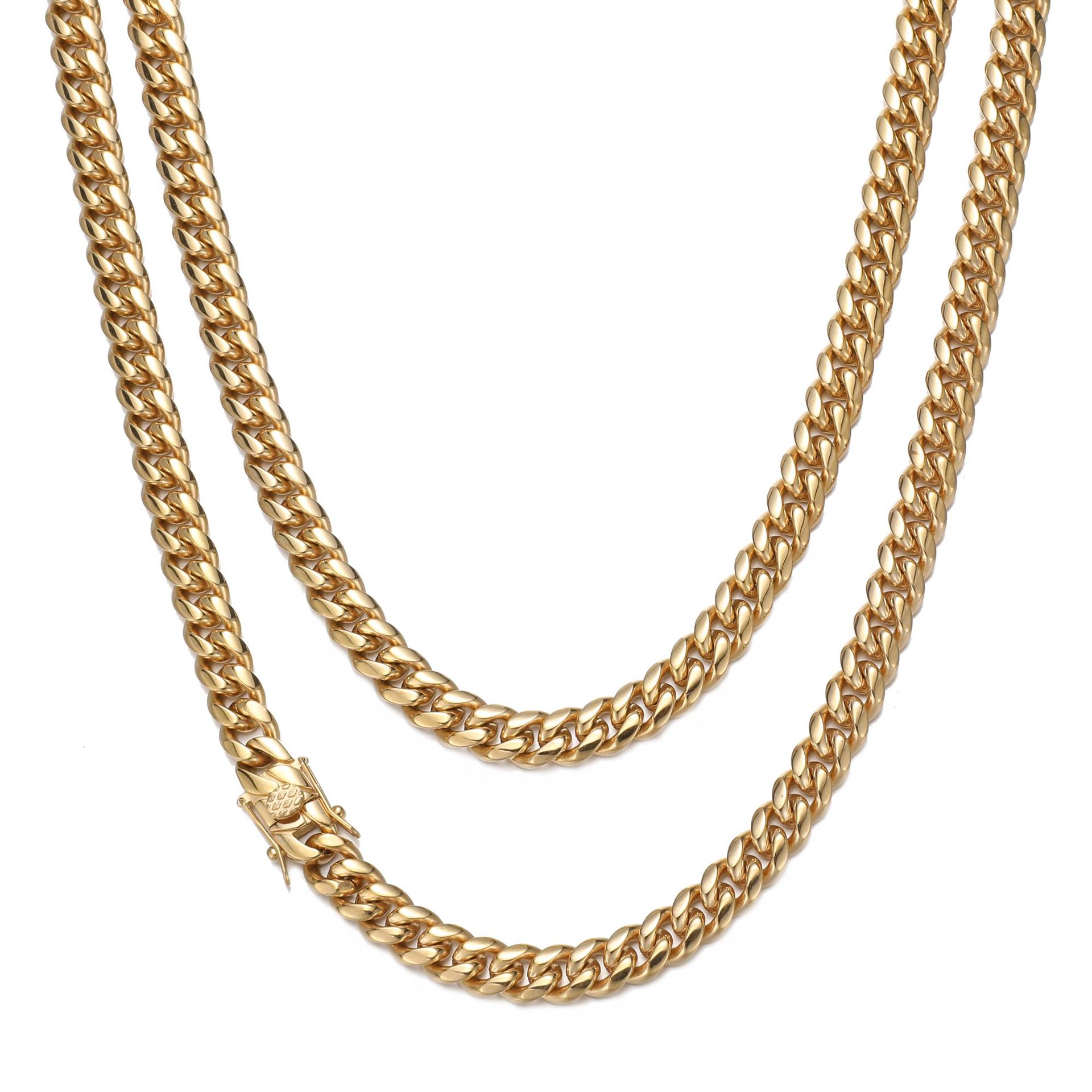 Hip-hop Solid Color Stainless Steel Plating Men's Necklace display picture 4