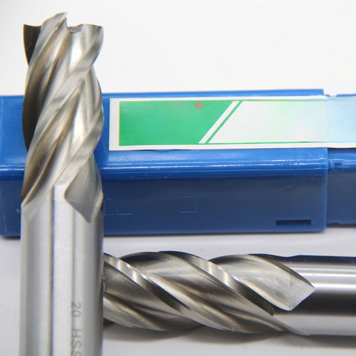 Southwest white steel four-edged high-speed steel straight shank end mill four-edged metal ceramic drill bit high-speed steel washing knife