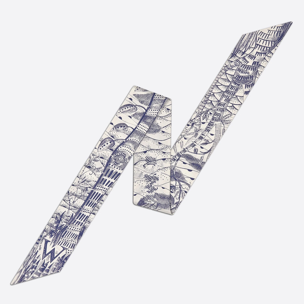 20g Weight Silk Scarf Classification Daily Occasion Silk Material Letter Pattern All Seasons Season Women'S Gender Printing Design Fashion Style Women's Fashion Letter Silk Printing Silk Scarves 27