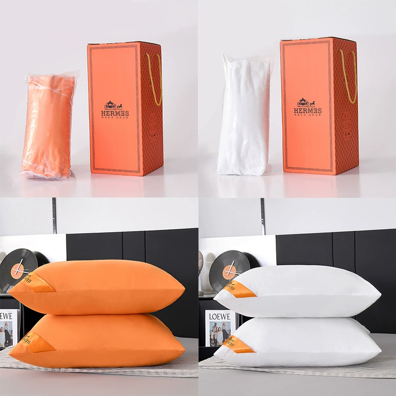 [В наличии] Чистая красная бархатная Подушка с живыми перьями, Звездный отель с подушкой, подушкой, пара оптового поколения