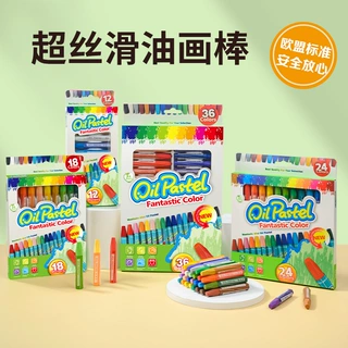 加工定制六角油画棒12色36色儿童绘画笔 美术机构重彩油性蜡笔