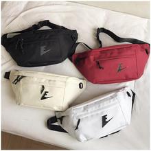 简约休闲腰包户外运动斜挎包韩版运动背包潮大容量多功能女士胸包