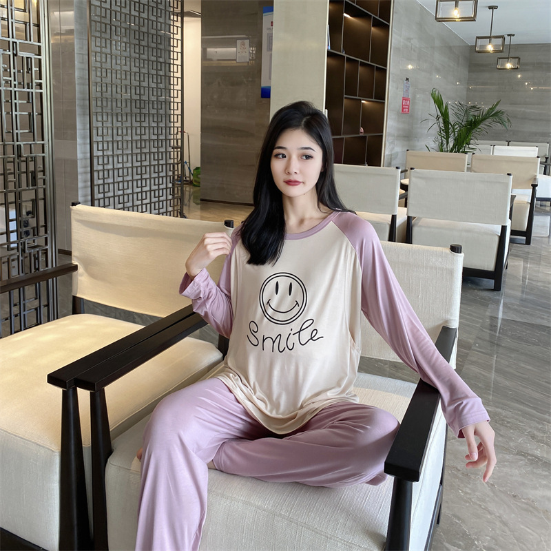 Lactation Pajamas Autumn Clothes Set Spring and Summer and Autumn Moon Clothing Pregnant Women's Pregnancy Home Clothes Postpartum Women's Summer Thin Lactation Pajamas Autumn Clothes Set Spring and Summer and Autumn Moon Clothing Pregnant Women's Pregnancy Home Clothes Postpartum Women's Summer Thin