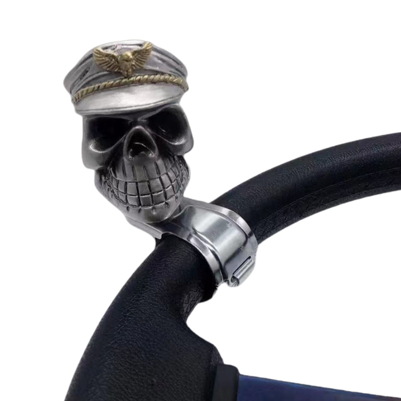 Cross-border Skull Car Modified Steering Wheel Booster Ball Personalized Booster Ball Car Booster Labor Saving Ball