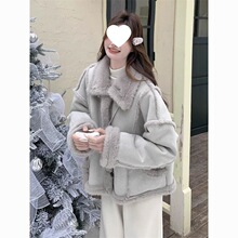 �{ɫƤëһ�w���ë����Ů����2024�¿�㼑��L��Ƥ�q�޷��̿�]