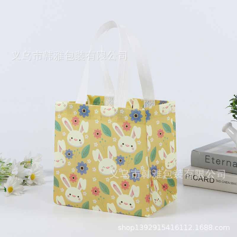 Transfronterizo en stock Bolsa de regalo de Pascua Bolso de dibujos animados no tejido Bolso de decoración de fiesta tridimensional grande traje