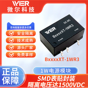 Wier 1W Power Smd Package 1500Vdc Isolation B2405Xt/B0505Xt-1Wr3 Power Module