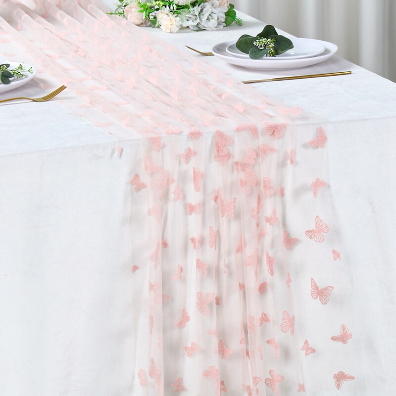 Mesh Butterfly Double-Sided Three-Dimensional Velvet Table Runner Birthday Party Wedding Decorations Banquet Table Decoration Table Runner Mesh Butterfly Double-Sided Three-Dimensional Velvet Table Runner Birthday Party Wedding Decorations Banquet Table Decoration Table Runner