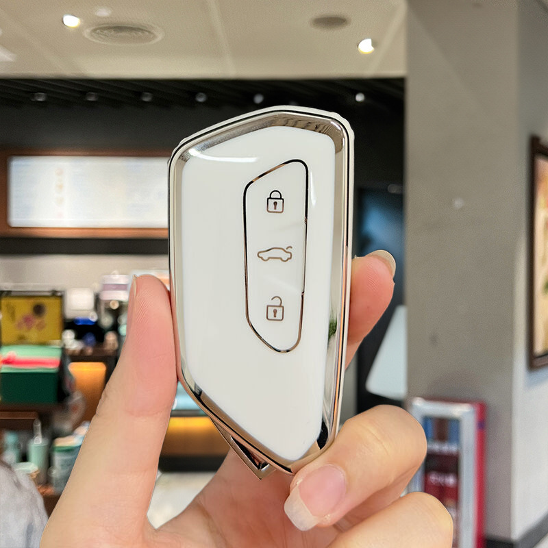 Чехол для ключа Volkswagen D розовый