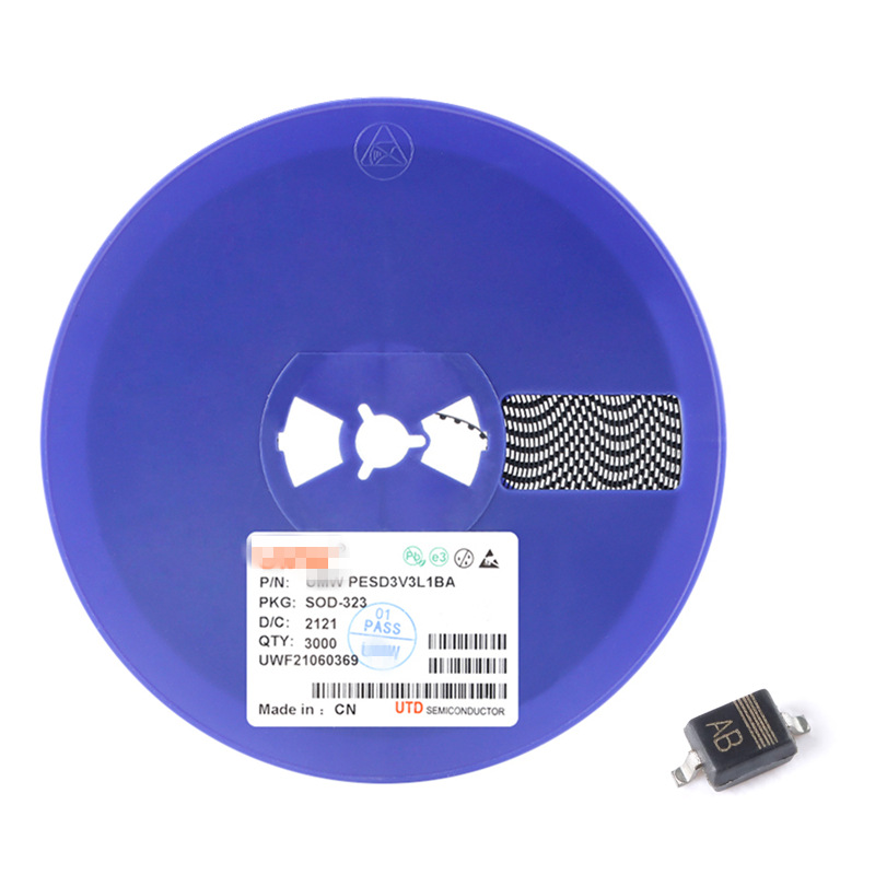 PESD3V3L1BA SOD-323原装静电和浪涌保护(TVS/ESD)芯片电子元器件