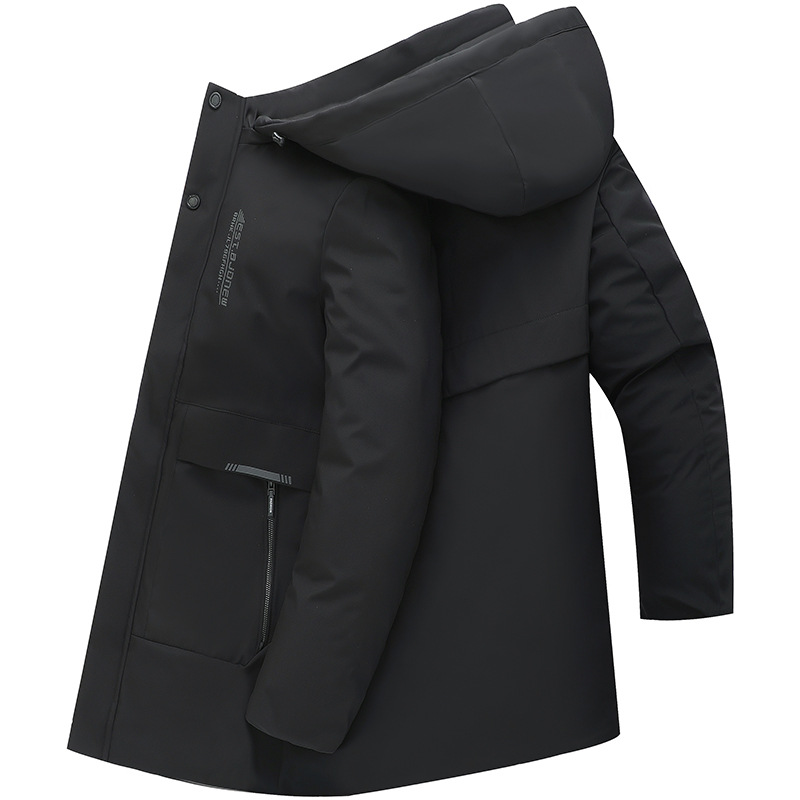 Abrigo acolchado de algodón para hombres de mediana edad engrosado chaqueta acolchada de algodón cálido de longitud media abajo Abrigo acolchado de algodón abrigo de invierno de mediana edad y ancianos ropa de invierno papá