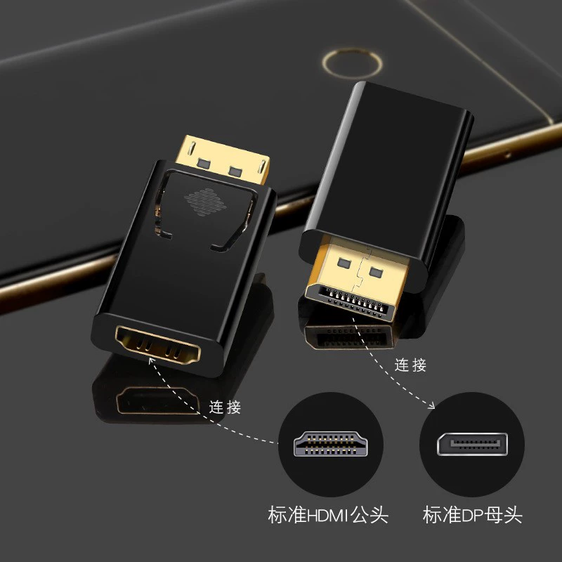 DP to HDMI вращатель интерфейс DisplayPort роторный ТВ компьютер дисплей 4kdp к hdmi
