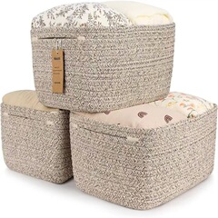 工場直販 Amazon ホットセール ホリデーギフトバスケット 赤ちゃんペットおもちゃ フルーツ収納バスケット コットンロープ収納バスケット