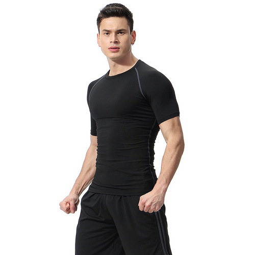 Cross-border fitness clothing for men, highly elastic and breathable PRO tights for basketball, sweat running, quick-drying clothing