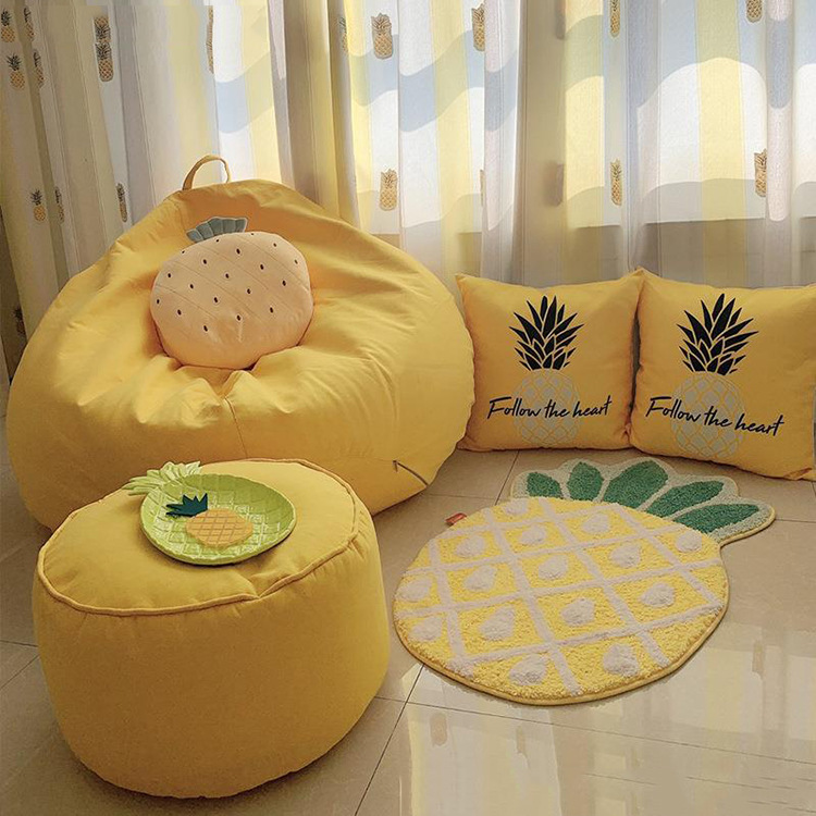 懒人沙发豆袋榻榻米单人卧室房间小型沙发网红阳台休闲椅|ru