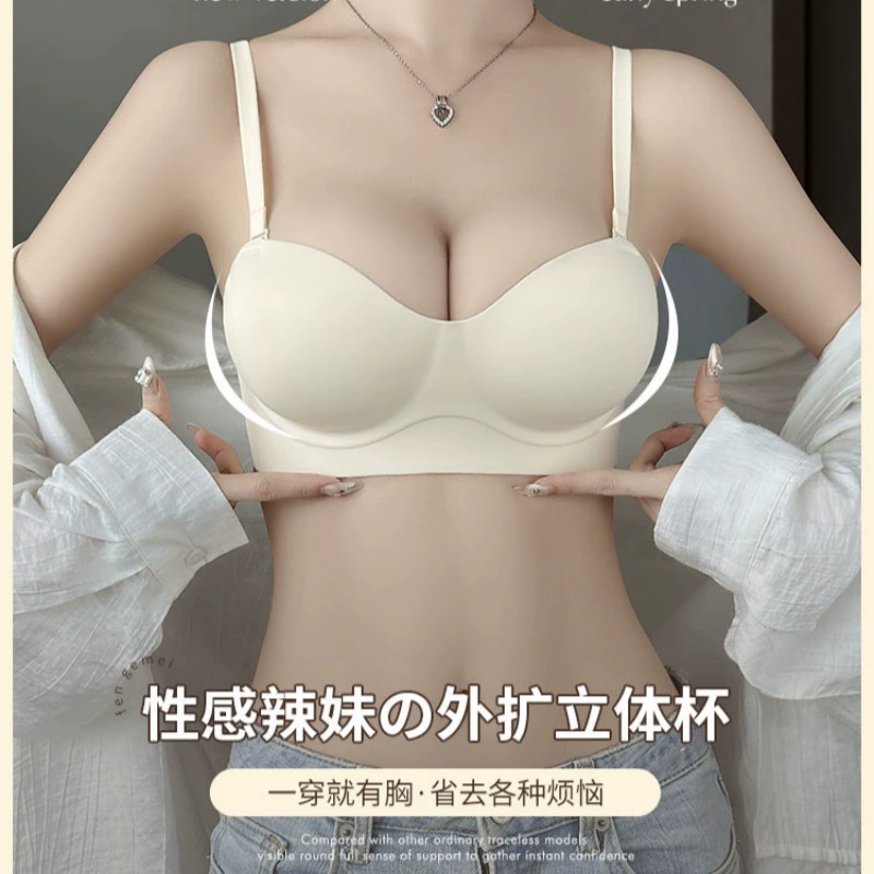 Push-up Bra Top, Comics Style, 6 cm Gathering Padding, Sizes 32/70AB–38/85AB