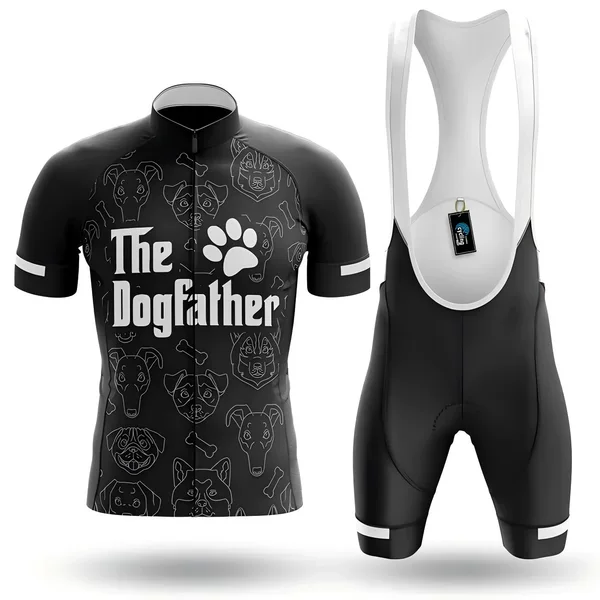 Cross-Border Best-Selling Road Bike Short-Sleeved Cycling Suit Set for Men, Moisture-Absorbent and Breathable Cycling Jersey and Cycling Shorts