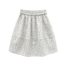 有口袋毛呢短裙秋冬新款女大码印花A字宽松半身裙搭配五分裙中裙