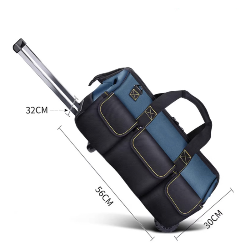 拉杆工具包多功能维修帆布加厚大容量电工工具包工具袋厂家加LOGO