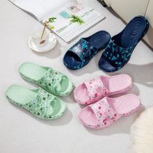 跨境爆款印花潮流舒适踩屎感浴室台湾居家防滑EVA情侣凉拖鞋