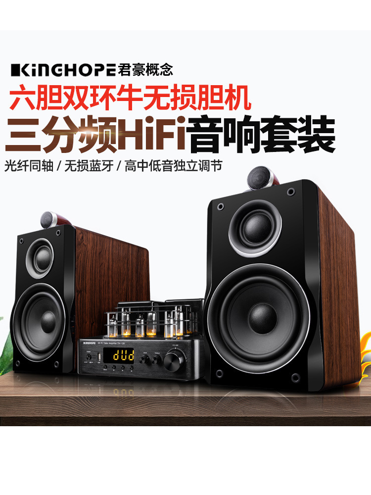 Hopekh-503 Three-Way Hifi Tube Amplifier Fever Audio Combination Set Tv Speaker Comes Standard with