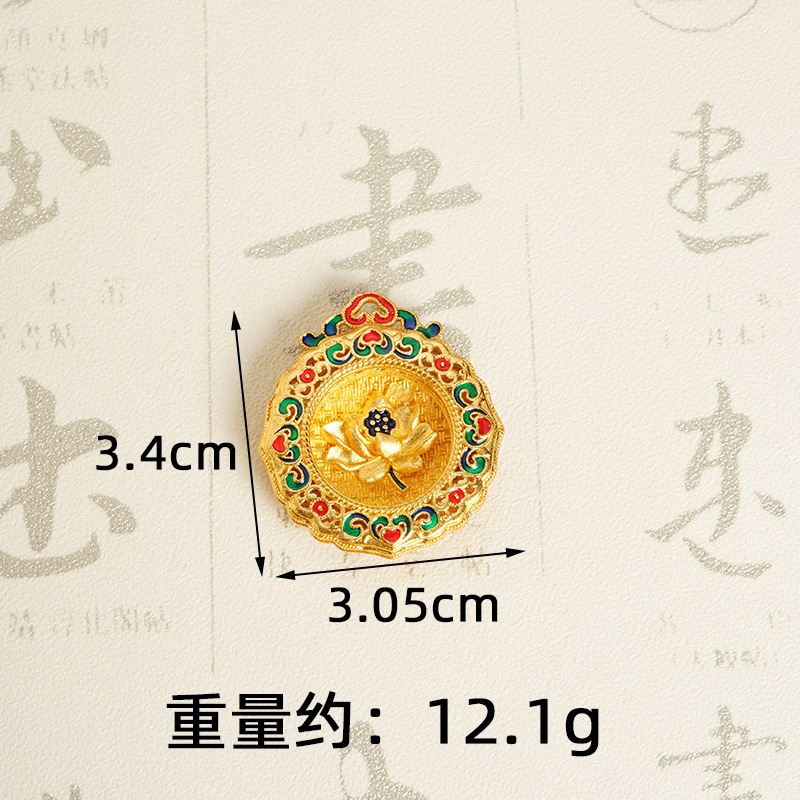 Collar de oro de arena de Vietnam, brújula de ocho tesoros, seguridad, lión de oro Xiangyun, nuevas joyerías chinas al por mayor.