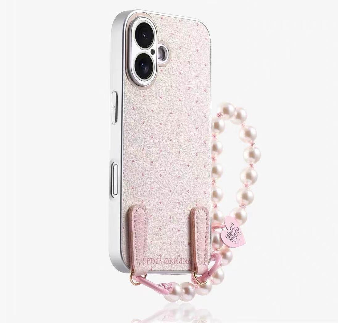 Soporte de estrella magnético 16ProMax de lunares simples para iPhone15 Apple 14 funda para teléfono móvil 13 mujer