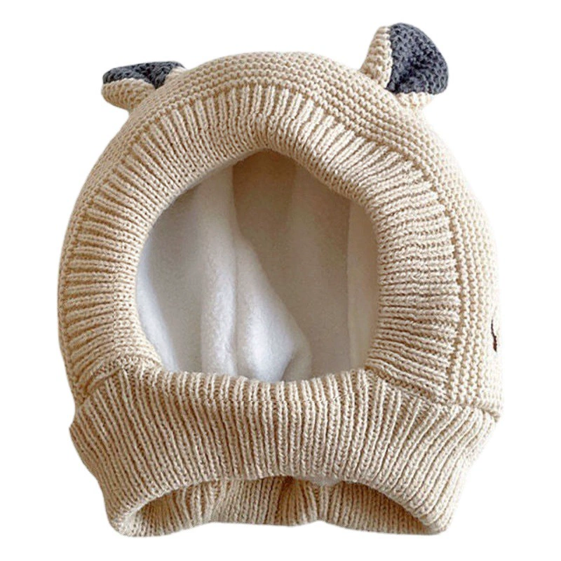 Осенне-зимняя детская шапка мультфильм щенячьи ушки шерстяная шапка на флисовой подкладке детская шапка теплая шапка