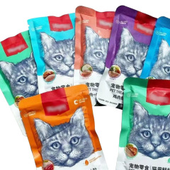 Playful cat and dog fresh sealed package wet food nutrition mix rice cat strips for young cat canned food hydration cat and dog snacks wholesale