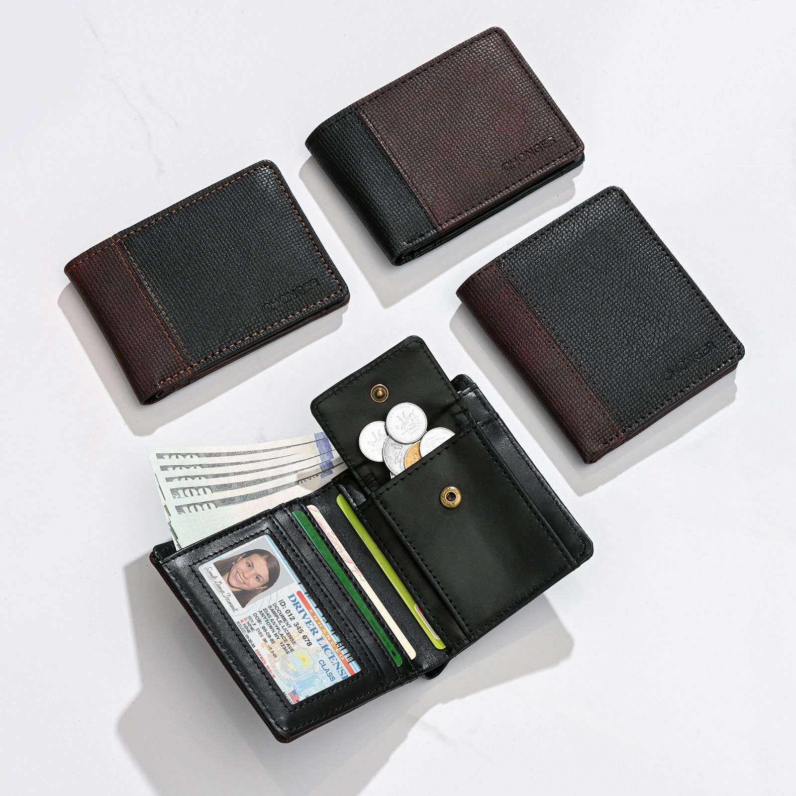 Cross-border artificial leather neutral ultra-thin passport holder fashion travel passport wallet protective cover in stock wholesale