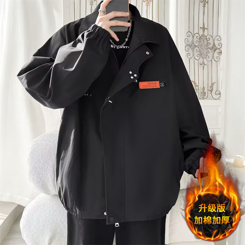 Estilo europeo y americano Vibe piloto chaqueta Primavera de los hombres oversize retro americana ropa montar ropa