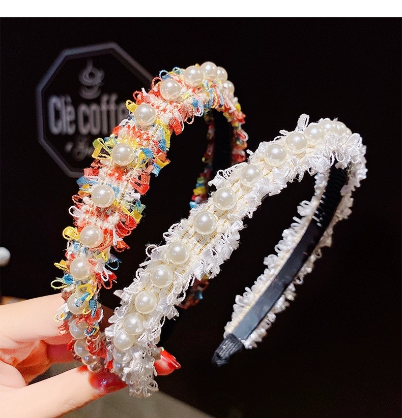 pearl lace headband