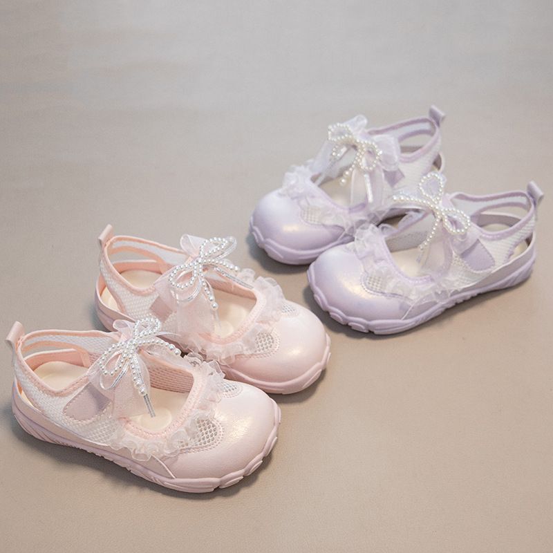 Sandálias princesa de niñas 2026 verano para niños zapatos de playa huecos zapatos casuales de moda para niños mayores image 5