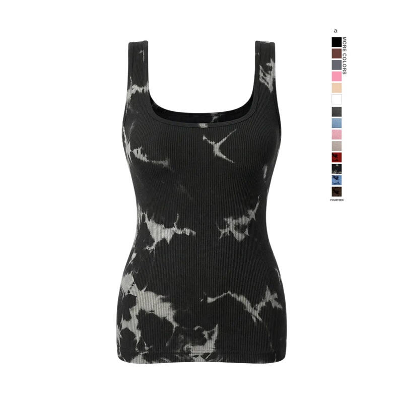 European and American Cross-Border Tk Hot-Selling Shapewear Bodysuit Women's Tie-Dye Sand-Washed Vest Sporty Style Slimming European and American Cross-Border Tk Hot-Selling Shapewear Bodysuit Women's Tie-Dye Sand-Washed Vest Sporty Style Slimming