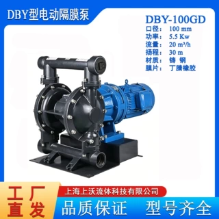 隔膜泵厂家供应 DBY-100GD型铸钢电动隔膜泵(丁腈橡胶)(价格优惠)