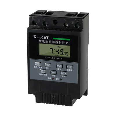 Microcomputer control switch KG316T Time controller 220v fully automatic black Old style source Timing