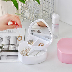 Ins Children's Cartoon Mirror Jewelry Box Gift Box Girl Makeup Box Heart Miscellaneous Storage Box Hair Accessory Packaging Box