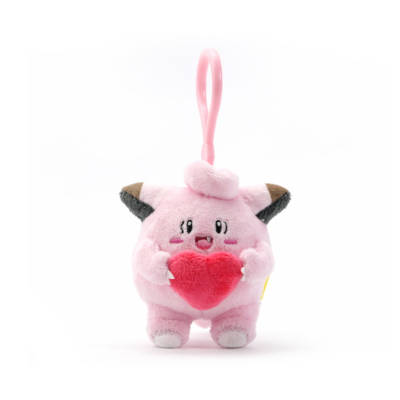 Colgante auténtico de pokemon, colgante de muñeco de Pikachu, juguete de peluche Eevee, mochila de pokemon, muñeco