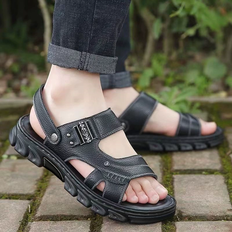 Один кусок бесплатной доставки мужские сандалии тапочки носить два лета