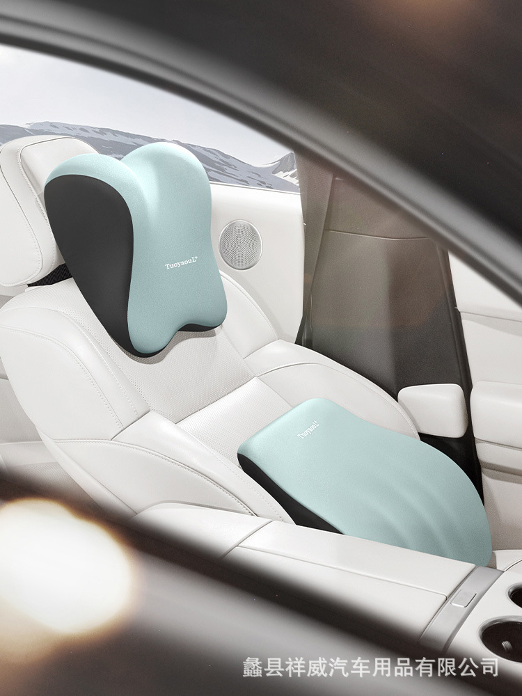 Car interior butterfly headrest driver large waist comfortable neck pillow neck pillow waist cushion seat waist support wholesale