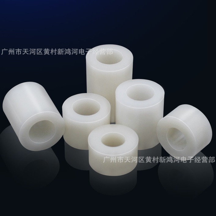 批发 9X6.1X3MM  M6 ABS圆形直通柱 塑料间隔柱 PC板绝缘隔离柱