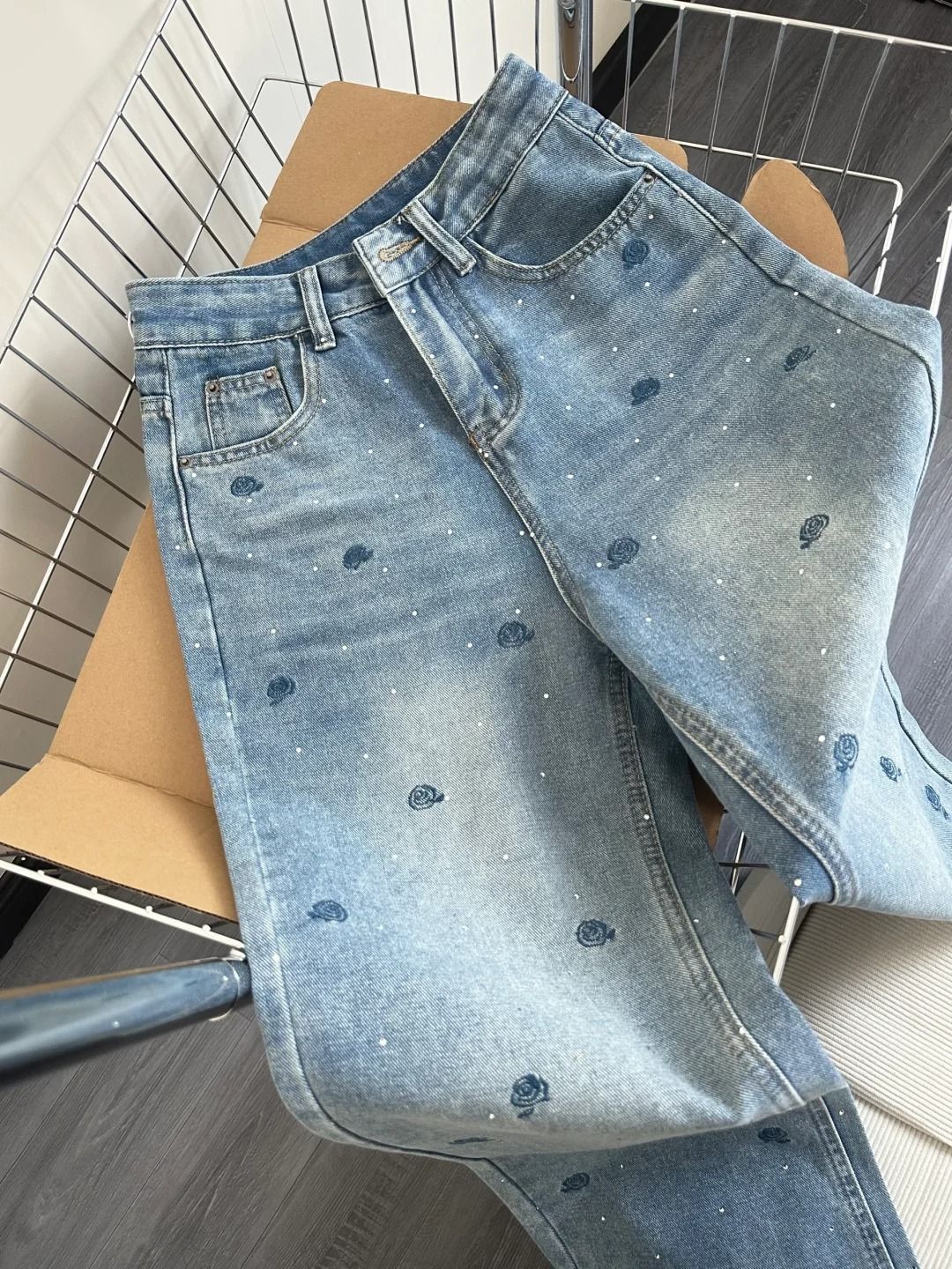 Retro blue jeans