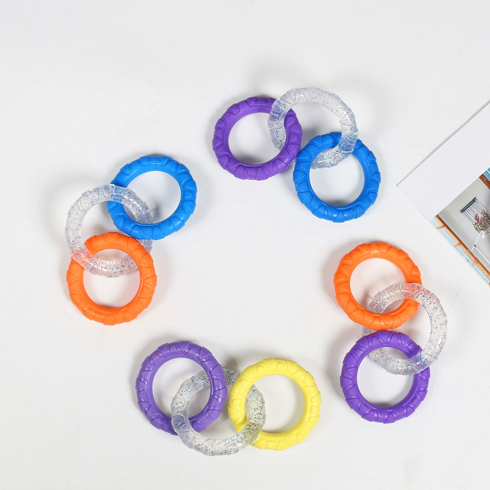 TPR Pet Dog не плохо кусает интерактивное кольцо