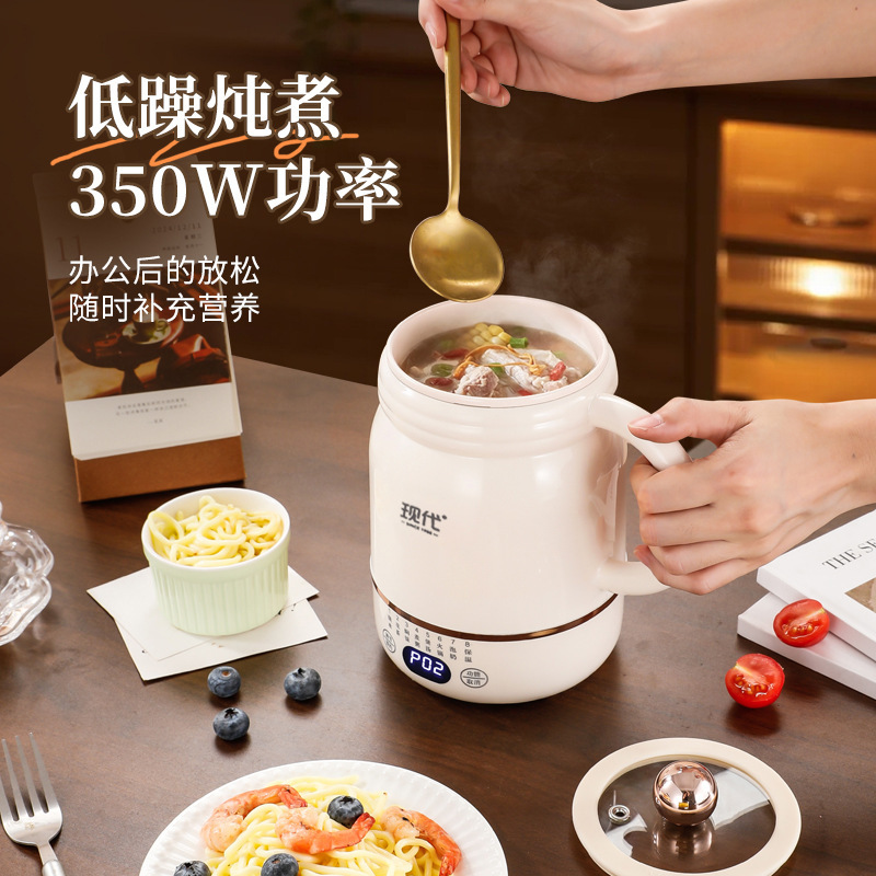 多功能养生电热杯办公室小型电加热炖煮迷你便携式牛奶电煮杯|undefined