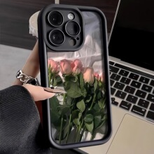 高贵玫瑰花适用苹果16promax手机iphone15pro跨境14plus欧美时尚X
