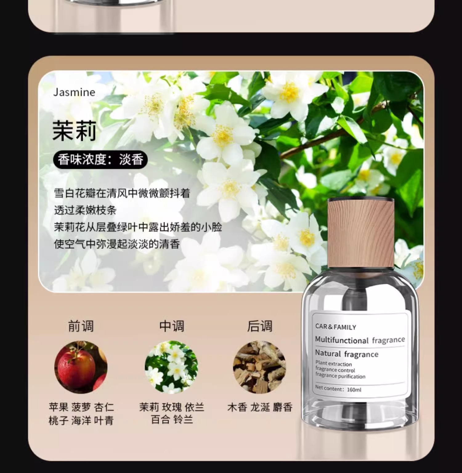 Car Aromatherapy Gardenia Car Perfume High-End Fragrance Long-Lasting Scent Car Odor Eliminator 2026 New Model