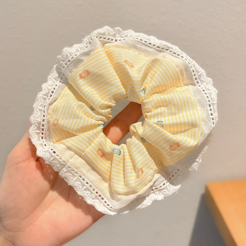 韩系超大号大肠发圈女高级感方巾发绳高弹力耐用皮筋头花头饰发饰|undefined
