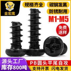 Pb丸頭十字平尾タッピングねじ盤頭タッピング炭素鋼鉄黒色m2/m3/m4/m5