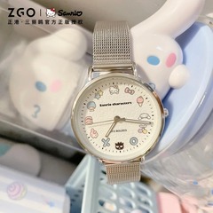 Sanrio co-branded watch for girls, middle and high school students, simple casual Hello Kitty watch, luminous waterproof quartz watch